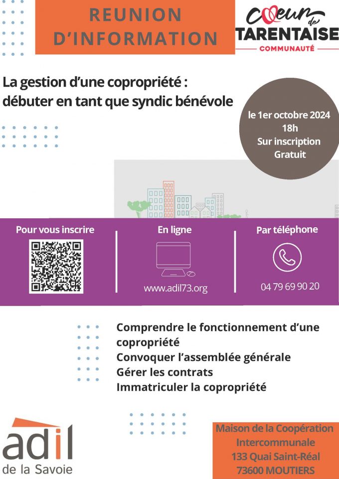 Réunion d’information : “Débuter en tant que syndic bénévole”